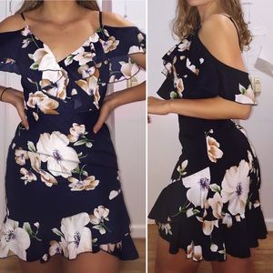 Navy flower dress